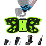 Adaptador de Montagem para Capacete Butterfly com Braço Pivotante 3-Vias & Fivela J-Hook & Parafuso Longo para GoPro, Insta360, DJI e Outras Câmaras de Ação, Montagem Butterfly com Braço Pivotante & Fivela J-Hook