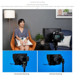 FEELWORLD TP10 Teleprompter Portátil Dobrável de 10 polegadas com Anel Adaptador de Lente e Controlo Remoto para Smartphone / Tablet até 10 polegadas, TP10