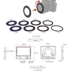 FEELWORLD TP10 Teleprompter Portátil Dobrável de 10 polegadas com Anel Adaptador de Lente e Controlo Remoto para Smartphone / Tablet até 10 polegadas, TP10