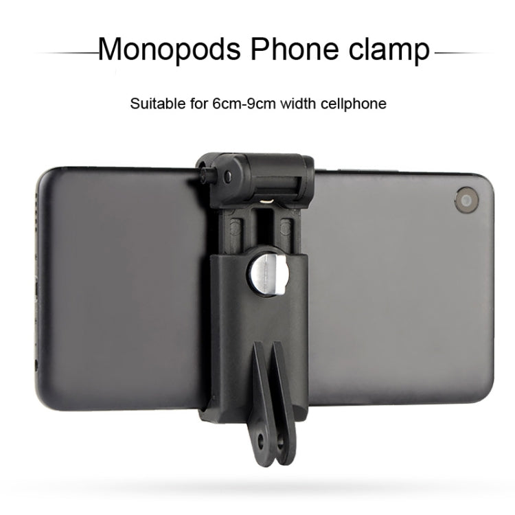 Monopés para Selfie com Suporte para Telemóvel para iPhone, Samsung, HTC, Sony, LG e outros Smartphones, Alcance do Clipe: 6-9cm, Suporte para Telemóvel