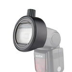 Adaptador Redondo para Flash Speedlite Godox S-R1 para Godox TT685 / V860II / V350 / TT600, S-R1