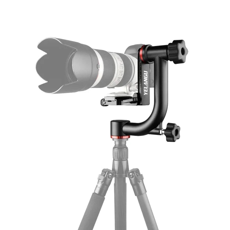 YELANGU A201 Cabeça de Tripé Gimbal Horizontal 360 Graus para Câmaras DV e SLR, A201