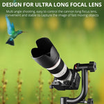 YELANGU A201 Cabeça de Tripé Gimbal Horizontal 360 Graus para Câmaras DV e SLR, A201