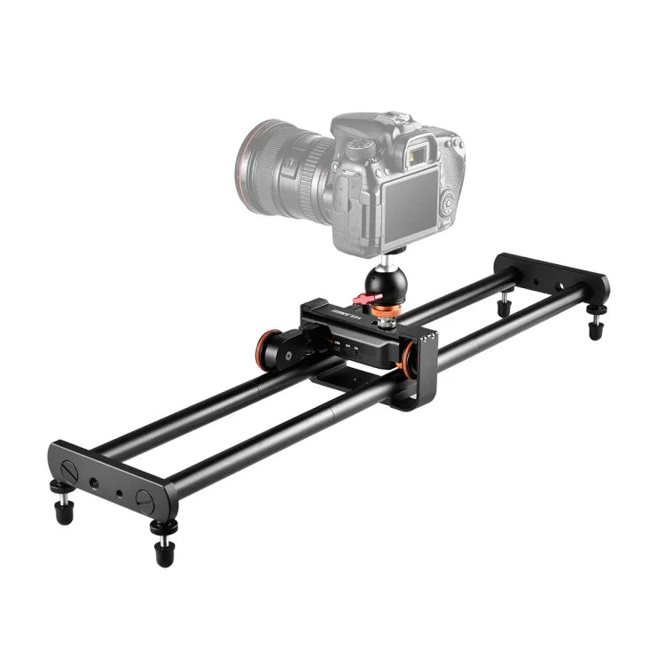 YELANGU L4X-60ET Carril Deslizante de Emenda 60cm + Fecho de Carril com Carrinho e Cabeça de Bola para Câmaras SLR / Câmaras de Vídeo, L4X-60ET 60cm