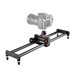YELANGU L4X-60ET Carril Deslizante de Emenda 60cm + Fecho de Carril com Carrinho e Cabeça de Bola para Câmaras SLR / Câmaras de Vídeo, L4X-60ET 60cm