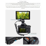 Monitor de Campo para Câmara DSLR FEELWORLD LUT5 Ecrã Tátil Ultra Brilhante 5.5 polegadas 3000nit, LUT5