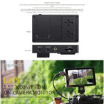 Monitor de Campo para Câmara DSLR FEELWORLD LUT5 Ecrã Tátil Ultra Brilhante 5.5 polegadas 3000nit, LUT5