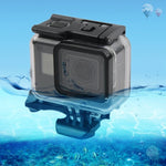 Caixa Protetora Impermeável 45m + Tampa Traseira com Ecrã Tátil para GoPro NEW HERO /HERO6 /5, com Fivela, Suporte Básico e Parafuso, Sem Necessidade de Remover a Lente, Ecrã Tátil (Transparente)