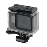 Caixa Protetora Impermeável 45m + Tampa Traseira com Ecrã Tátil para GoPro NEW HERO /HERO6 /5, com Fivela, Suporte Básico e Parafuso, Sem Necessidade de Remover a Lente, Ecrã Tátil (Transparente)