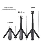 Suporte Multifuncional Dobrável para Tripé e Monopé Selfie para GoPro, Insta360, DJI e Outras Câmaras de Ação, Comprimento: 12-23cm, Comprimento: 12-23cm (Vermelho), Comprimento: 12-23cm (Azul)