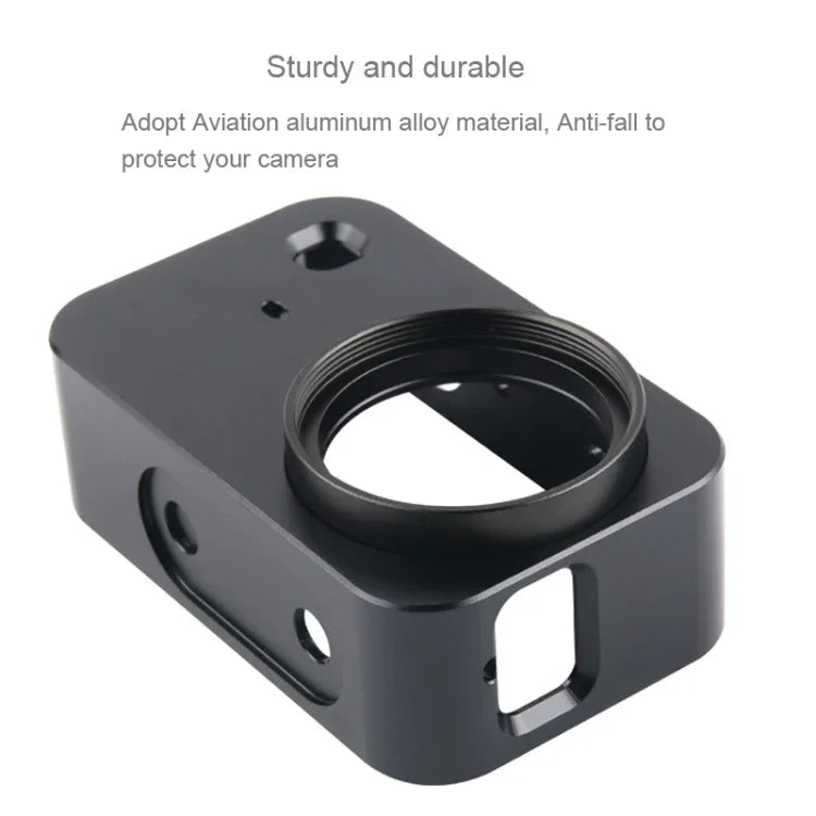 Gaiola Protetora em Liga de Alumínio para Caixa com Filtro de Lente 37mm, Tampa de Lente e Parafuso para Câmara Pequena Xiaomi Mijia