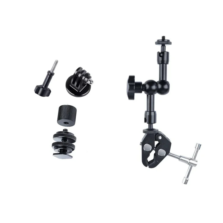 Braço Mágico Articulado de Fricção Ajustável de 7 polegadas + Garras Grandes, Braço Mágico de 7 polegadas + Garras