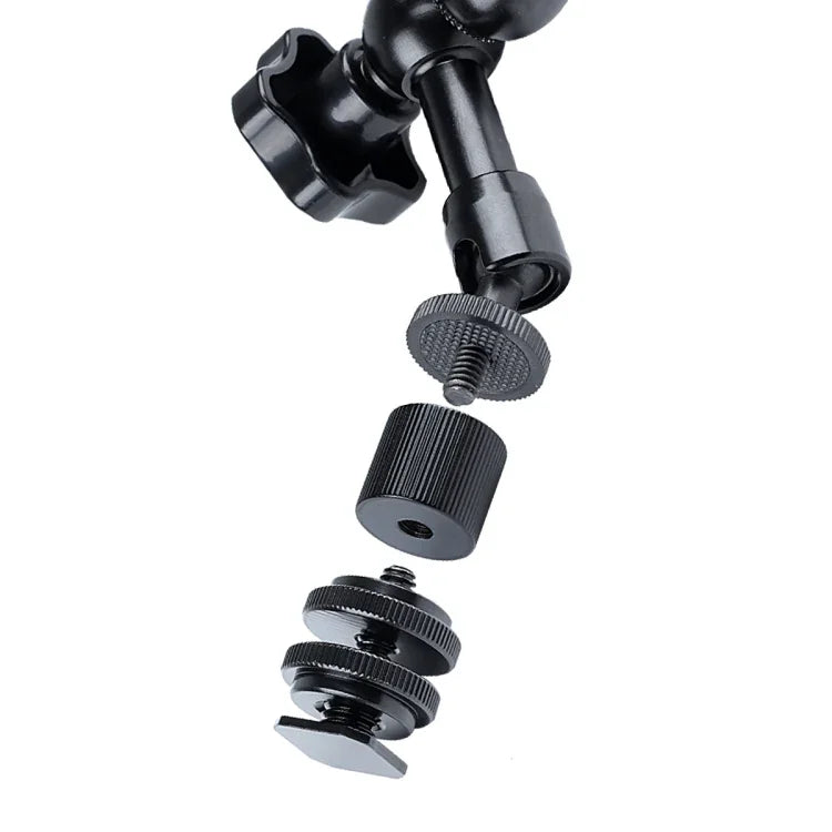 Braço Mágico Articulado de Fricção Ajustável de 7 polegadas + Garras Grandes, Braço Mágico de 7 polegadas + Garras