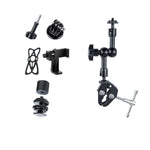 Braço Mágico Articulado de Fricção Ajustável 7 polegadas + Garras Grandes com Presilha para Telemóvel, Braço Mágico 7 polegadas + Garras com Presilha para Telemóvel