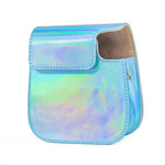 Bolsa de Câmara Aurora Color em Pele com Corpo Inteiro e Alça de Ombro para FUJIFILM Instax mini 11, Azul
