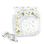 Bolsa de Câmara Stars Crystal em PVC Rígido com Alça de Ombro para FUJIFILM Instax Mini 11, Transparente