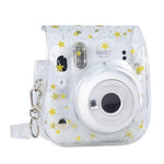 Bolsa de Câmara Stars Crystal em PVC Rígido com Alça de Ombro para FUJIFILM Instax Mini 11, Transparente
