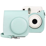 Bolsa de Câmera Retro em Pele PU com Alça para FUJIFILM instax mini 7+, Para FUJIFILM instax mini 7+