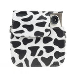 Bolsa de Câmera em Pele PU com Alça Estilo Vaca para FUJIFILM instax mini 7+, Estilo Vaca