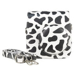 Bolsa de Câmera em Pele PU com Alça Estilo Vaca para FUJIFILM instax mini 7+, Estilo Vaca