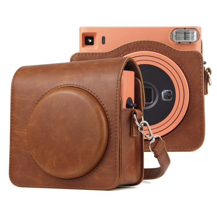 Bolsa de Câmera em Pele PU com Alça para FUJIFILM instax Square SQ1