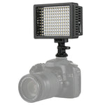 Luz de Vídeo LED de Luz Branca HD-160 para Fotografia com Câmara, Luz de Preenchimento para Canon, Nikon, Câmara DSLR com 3 Placas de Filtro, HD-160