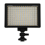 Luz de Vídeo LED de Luz Branca HD-160 para Fotografia com Câmara, Luz de Preenchimento para Canon, Nikon, Câmara DSLR com 3 Placas de Filtro, HD-160