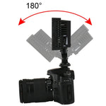 Luz de Vídeo LED de Luz Branca HD-160 para Fotografia com Câmara, Luz de Preenchimento para Canon, Nikon, Câmara DSLR com 3 Placas de Filtro, HD-160