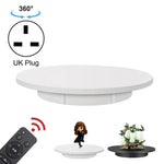 Suporte Giratório Elétrico de 42cm para Exposição, Acessórios para Filmagem, Capacidade: 100kg, Alimentação por Ficha, Ficha UK, 42cm, Ficha UK