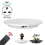 Suporte de Exposição Rotativo Elétrico de 60cm para Adereços, Carga: 100kg, Alimentação por Ficha, Ficha UK, 60cm, Ficha UK
