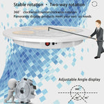 Suporte de Exposição Rotativo Elétrico de 60cm para Adereços, Carga: 100kg, Alimentação por Ficha, Ficha UK, 60cm, Ficha UK