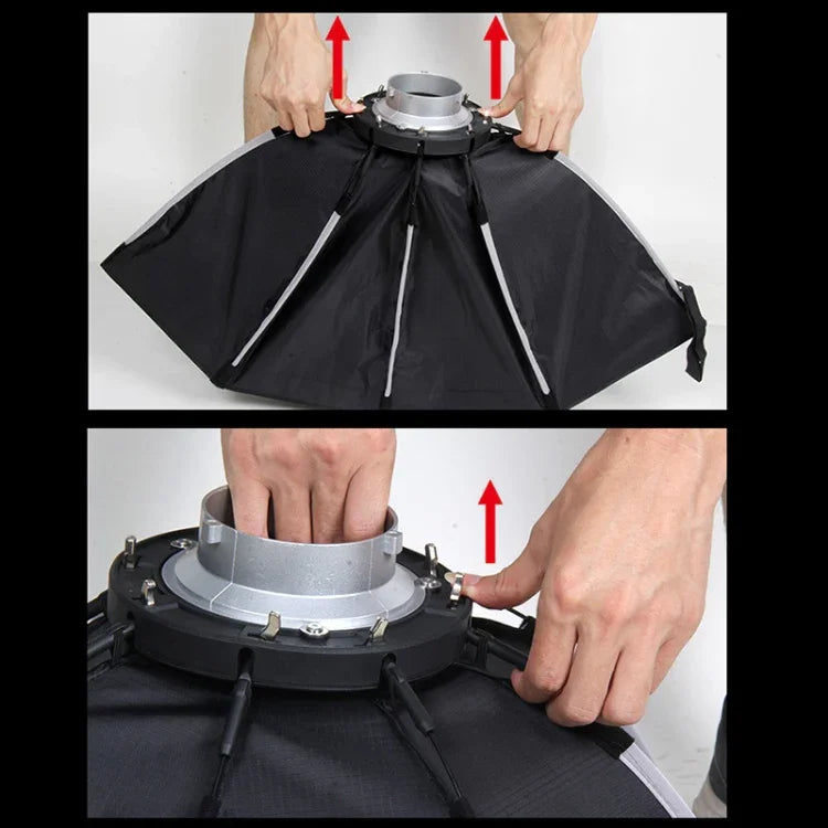 Softbox Octagonal Parabólico Speedlite TRIOPO K2-55 55cm com Montagem Bowens, K2-55