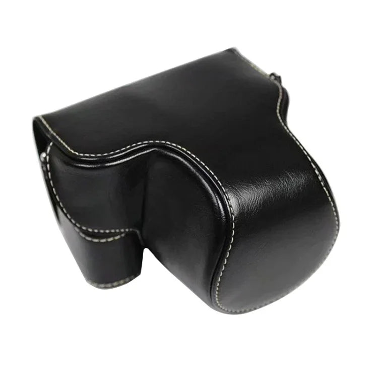 Estojo de Couro PU para Câmara de Corpo Inteiro para Sony LCE-7C / Alpha 7C / A7C 28-60mm / Lente 40.5mm, Para Sony A7C