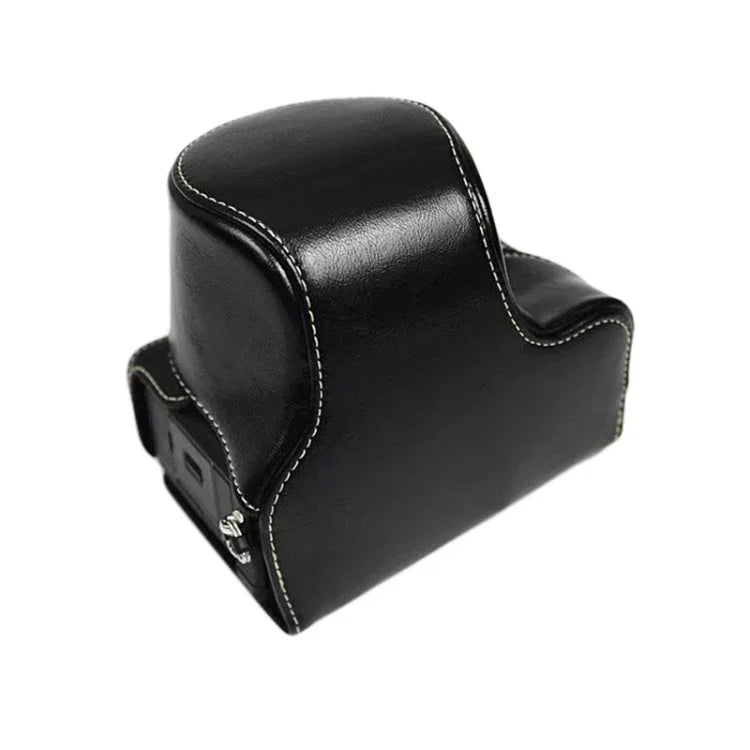 Estojo de Couro PU para Câmara de Corpo Inteiro para Sony LCE-7C / Alpha 7C / A7C 28-60mm / Lente 40.5mm, Para Sony A7C