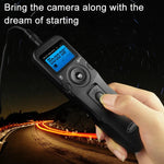 RST-7002 Intervalómetro LCD para Time Lapse, Disparador de Obturador, Temporizador Digital, Comando Remoto com Cabo C8 para Câmaras CANON 1D/1DS/50D/40D/30D/20D/10D/5D/7D, RST-7002