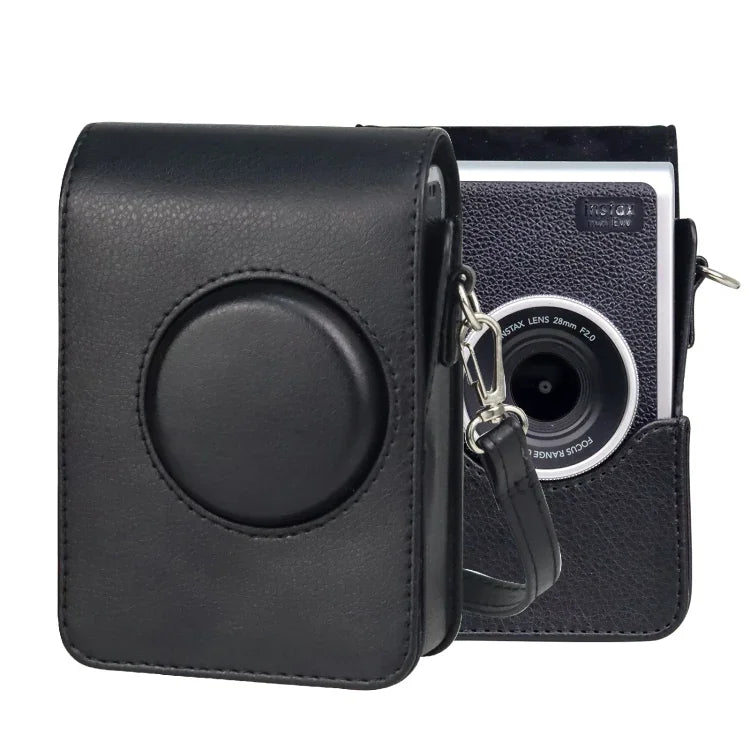 Estojo Vertical de Corpo Inteiro para Câmara em Pele PU com Alça para FUJIFILM instax mini Evo, Para FUJIFILM instax mini Evo Vertical