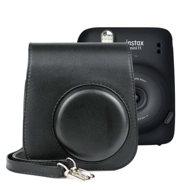 Bolsa de Corpo Inteiro para Câmara em Pele de Cor Sólida com Correia para FUJIFILM Instax mini 11