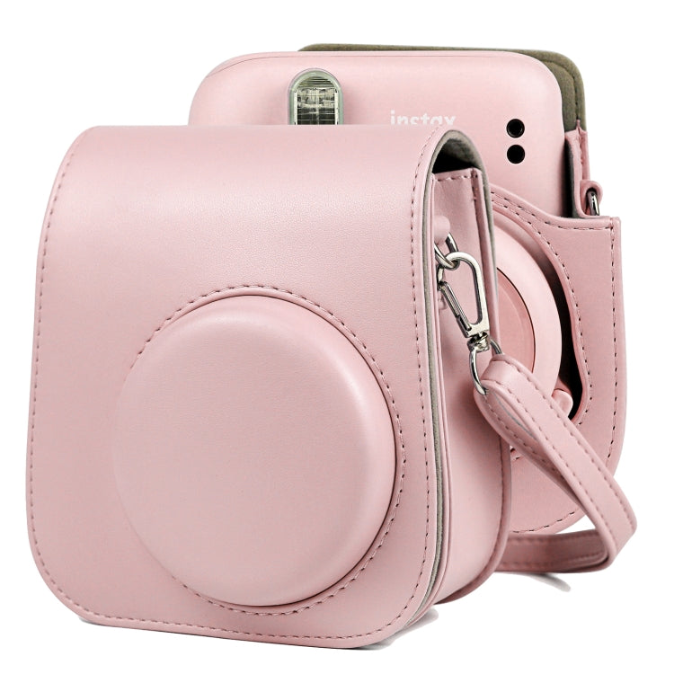 Bolsa de Corpo Inteiro para Câmara em Pele de Cor Sólida com Correia para FUJIFILM Instax mini 11