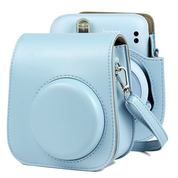 Bolsa de Corpo Inteiro para Câmara em Pele de Cor Sólida com Correia para FUJIFILM Instax mini 11