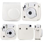 Bolsa de Corpo Inteiro para Câmara em Pele de Cor Sólida com Correia para FUJIFILM Instax mini 11