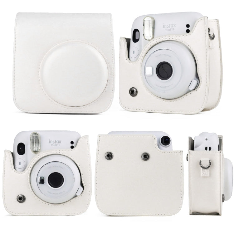 Bolsa de Corpo Inteiro para Câmara em Pele de Cor Sólida com Correia para FUJIFILM Instax mini 11