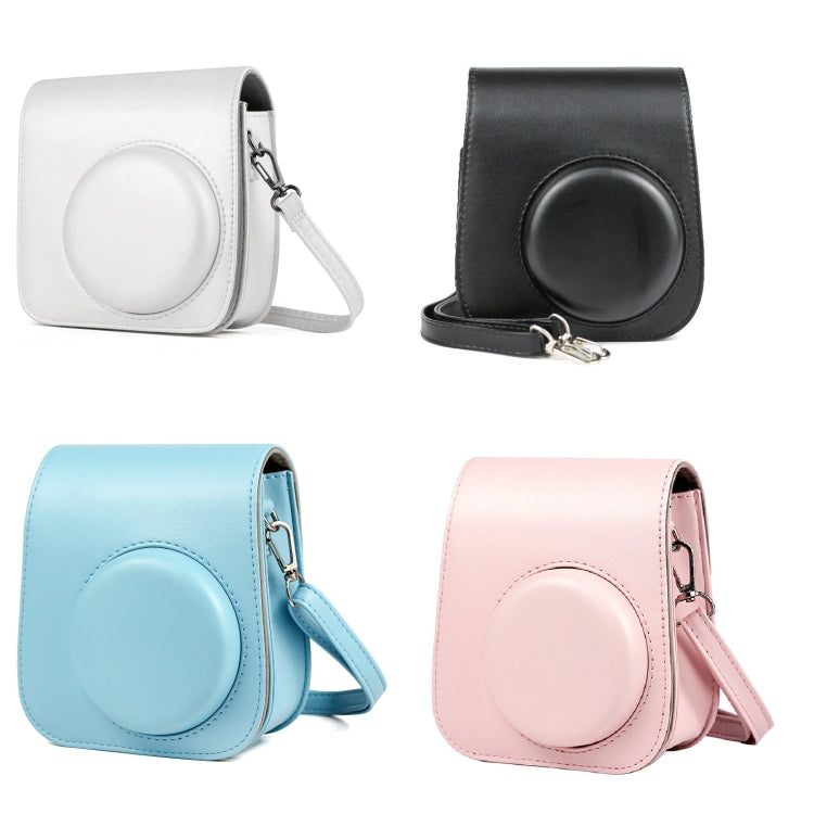 Bolsa de Corpo Inteiro para Câmara em Pele de Cor Sólida com Correia para FUJIFILM Instax mini 11