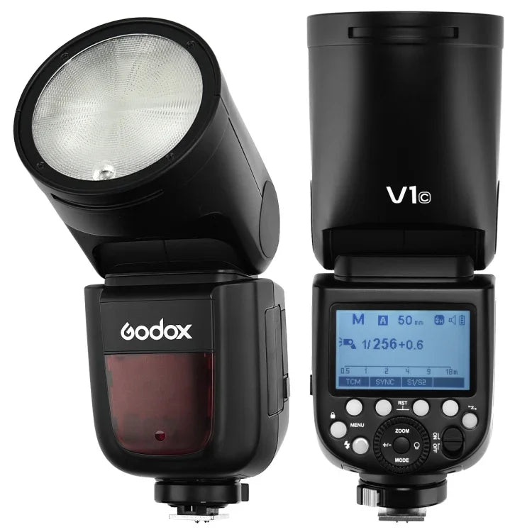 Flash Speedlite Godox V1C Cabeça Redonda TTL para Canon, V1C para Canon