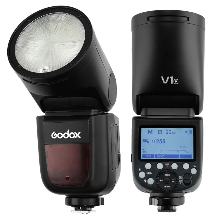 Flash Speedlite Godox V1F Cabeça Redonda TTL para FUJIFILM, V1F para FUJIFILM