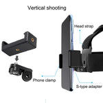 Correia Elástica Ajustável para Montagem na Cabeça com Suporte para Telemóvel, Parafuso e Adaptador em S para GoPro HERO10 Black / HERO9 Black /8 /7 /6 /5, Xiaoyi e Outras Câmaras de Ação, Smartphones