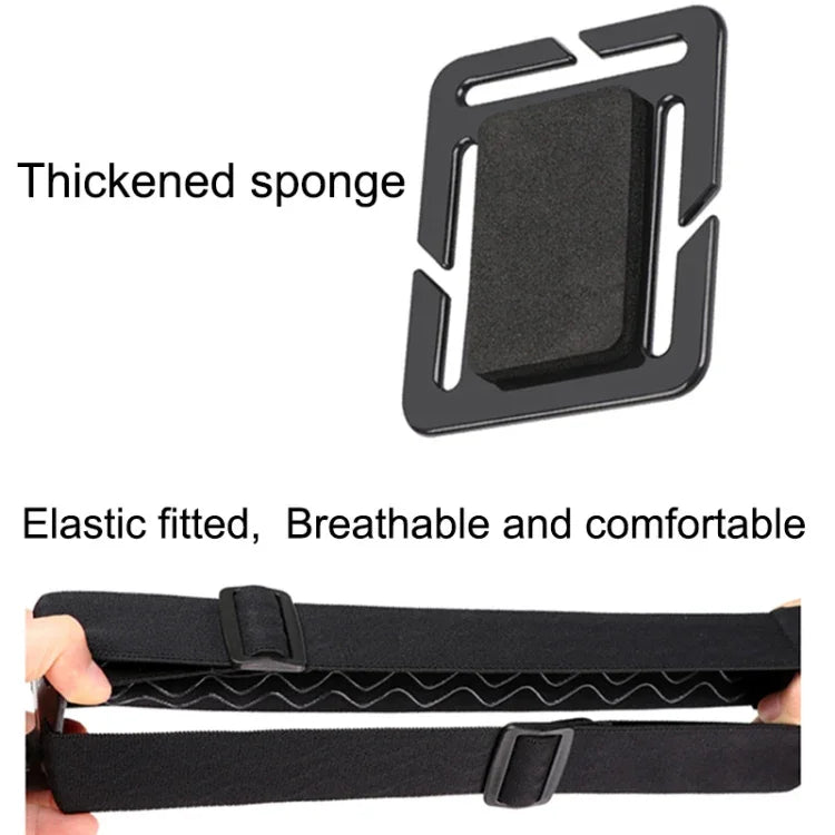 Correia Elástica Ajustável para Montagem na Cabeça com Suporte para Telemóvel, Parafuso e Adaptador em S para GoPro HERO10 Black / HERO9 Black /8 /7 /6 /5, Xiaoyi e Outras Câmaras de Ação, Smartphones