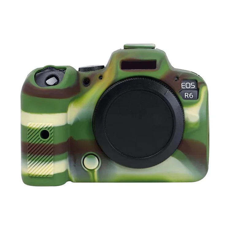 Capa de Silicone Macia com Textura de Lichia para Canon EOS R6, Para Canon EOS R6