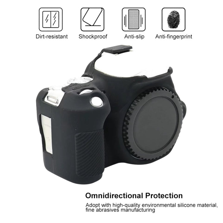 Capa Protetora Suave de Silicone para Canon EOS 200D / EOS 200D Mark II, Para Canon EOS 200D, Para Canon EOS 200D / EOS 200D Mark II