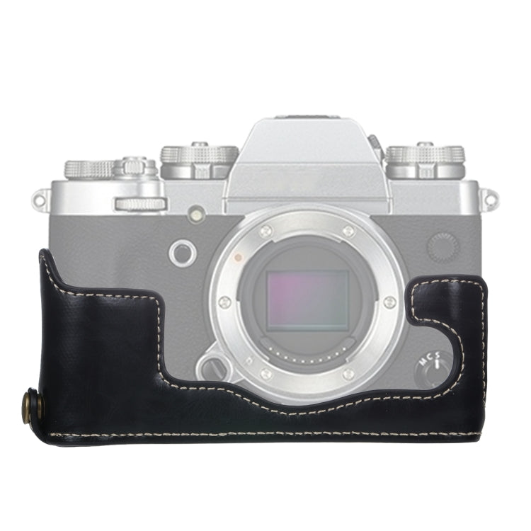 Base de Capa Metade para Câmara em Pele PU com Rosca de 1/4 polegada para FUJIFILM X-T3/X-T2, Para FUJIFILM X-T3
