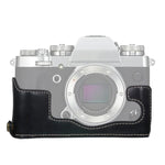Base de Capa Metade para Câmara em Pele PU com Rosca de 1/4 polegada para FUJIFILM X-T3/X-T2, Para FUJIFILM X-T3